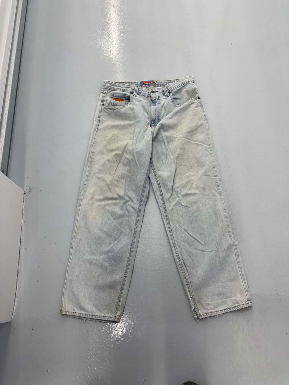 Empyre Skate Baggy Fit Light Wash Denim Jeans